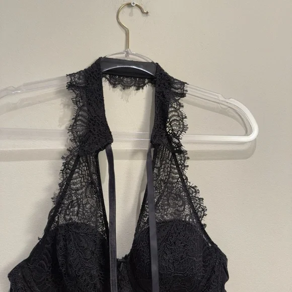 Victoria's Secret Dream Angels Black Lace Collar Demi Bra  Womens Size 36 C - Picture 10 of 12